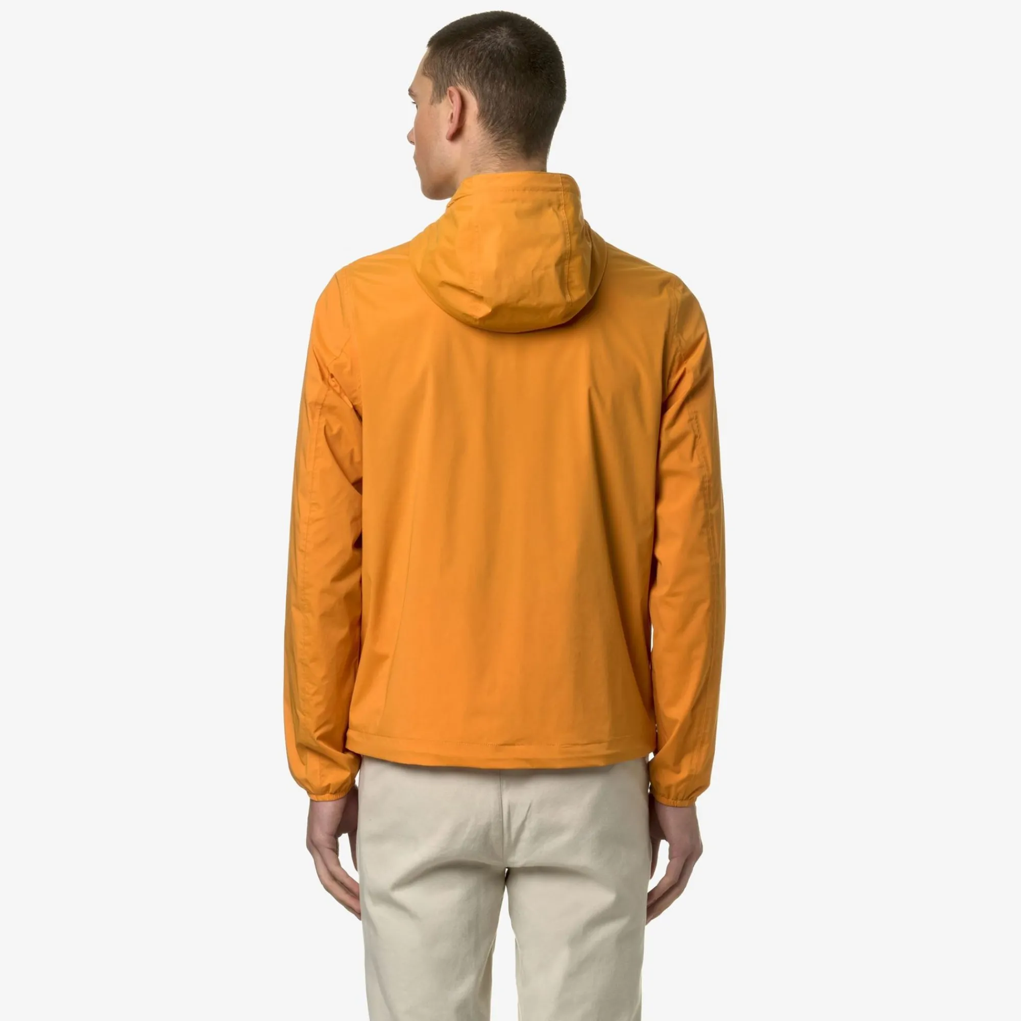 K-WAY Jackstretch Nylon Jersey - Jackets - Short - Man - Orange Md Cheap