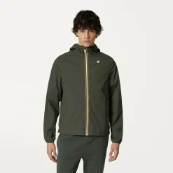 K-WAY Jackstretch Nylon Jersey - Jackets - Short - Man - Green Blackish Cheap