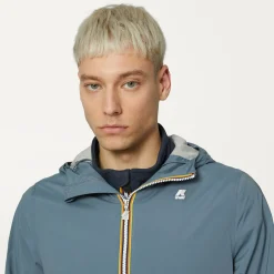 K-WAY Jackstretch Nylon Jersey - Jackets - Short - Man - Grey Everest Flash Sale