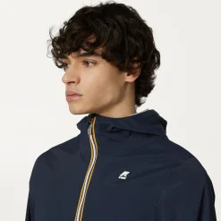 K-WAY Jackstretch Nylon Jersey - Jackets - Short - Man - Blue Depth Discount