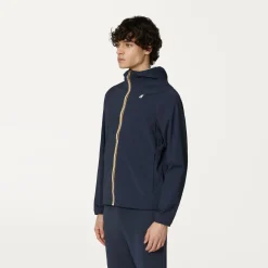 K-WAY Jackstretch Nylon Jersey - Jackets - Short - Man - Blue Depth Discount
