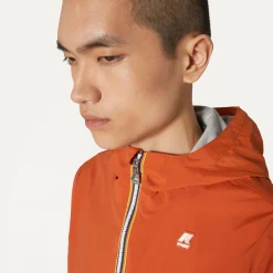 K-WAY Jackstretch Nylon Jersey - Jackets - Short - Man - Orange Copper Cheap
