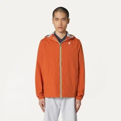 K-WAY Jackstretch Nylon Jersey - Jackets - Short - Man - Orange Copper Cheap