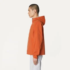 K-WAY Jackstretch Nylon Jersey - Jackets - Short - Man - Orange Copper Cheap