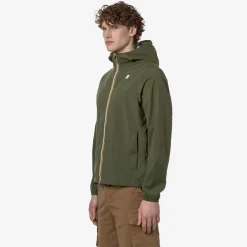 K-WAY Jackstretch Nylon Jersey - Jackets - Short - Man - Green Cypress New