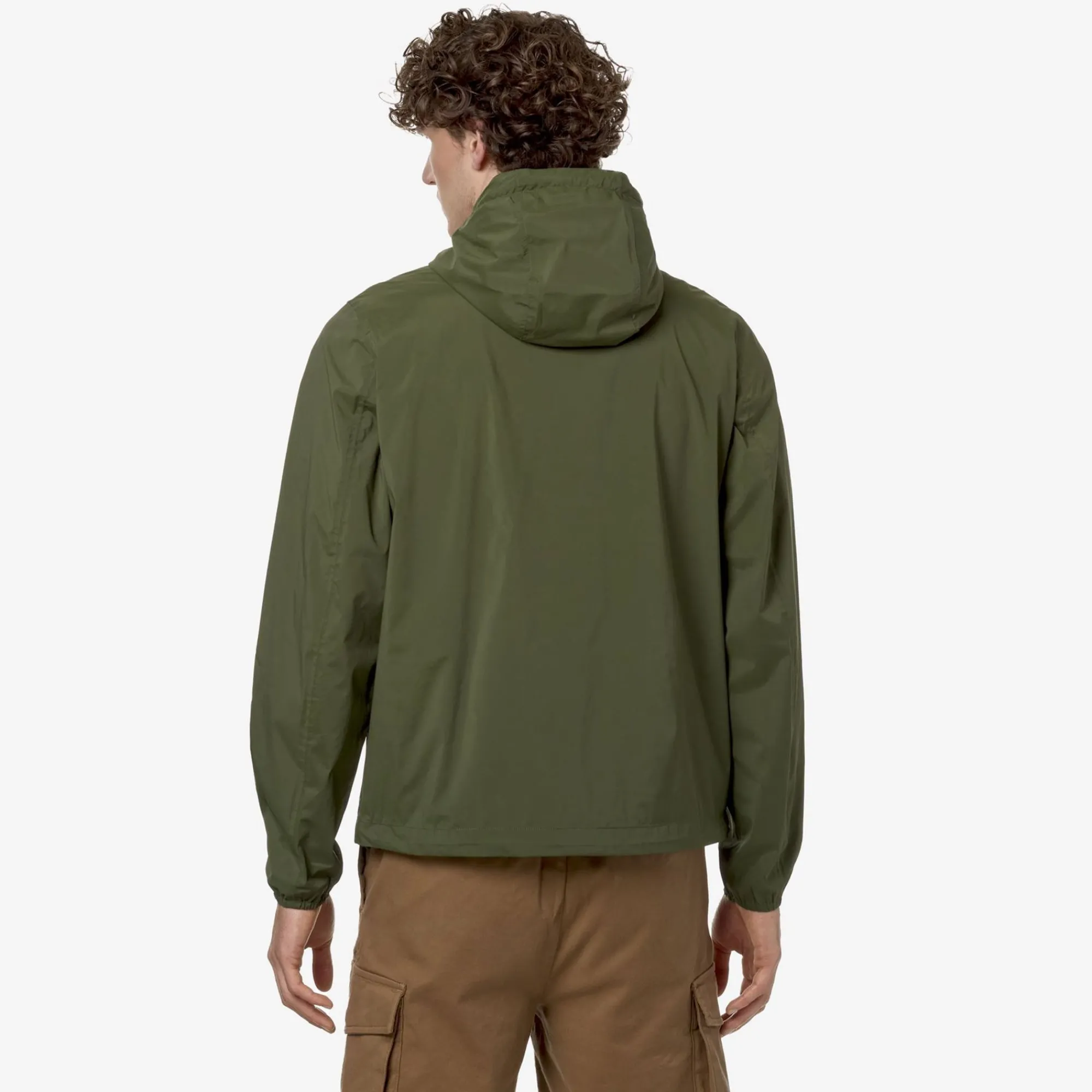 K-WAY Jackstretch Nylon Jersey - Jackets - Short - Man - Green Cypress New