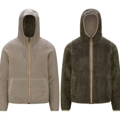 K-WAY Jacques Polar Reversible - Fleece - Jacket - Man - Beige Taupe-Browm Cheap