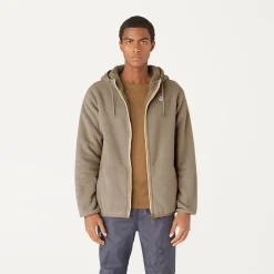K-WAY Jacques Polar Reversible - Fleece - Jacket - Man - Beige Taupe-Browm Cheap