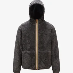 K-WAY Jacques Polar Reversible - Fleece - Jacket - Man - Black Pure-Grey Smoked Cheap