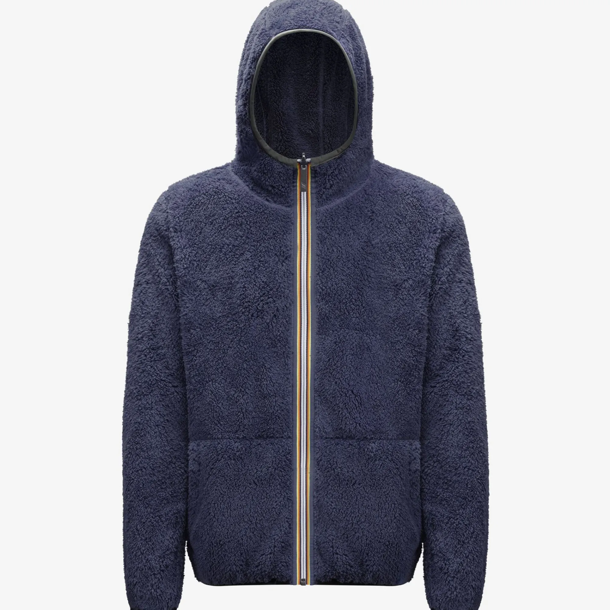 K-WAY Jacques Polar Reversible - Fleece - Jacket - Man - Green Blackish-Blue Depth Best