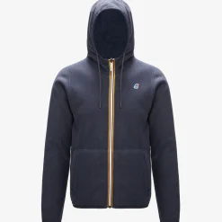 K-WAY Jacques Polar Reversible - Fleece - Jacket - Man - Blue Depth-Blue Ash Best Sale
