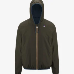 K-WAY Jacques Reversible Ripstop - Jackets - Short - Man - Blue Deep-Green Africa Fashion