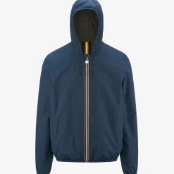 K-WAY Jacques Reversible Ripstop - Jackets - Short - Man - Blue Deep-Green Africa Flash Sale