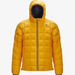 K-WAY Jacques Thermo Plus.2 Reversible - Jackets - Short - Man - Blue Depth-Yellow Solar Sale