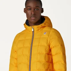 K-WAY Jacques Thermo Plus.2 Reversible - Jackets - Short - Man - Blue Depth-Yellow Solar Sale