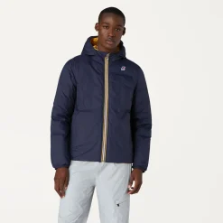 K-WAY Jacques Thermo Plus.2 Reversible - Jackets - Short - Man - Blue Depth-Yellow Solar Sale