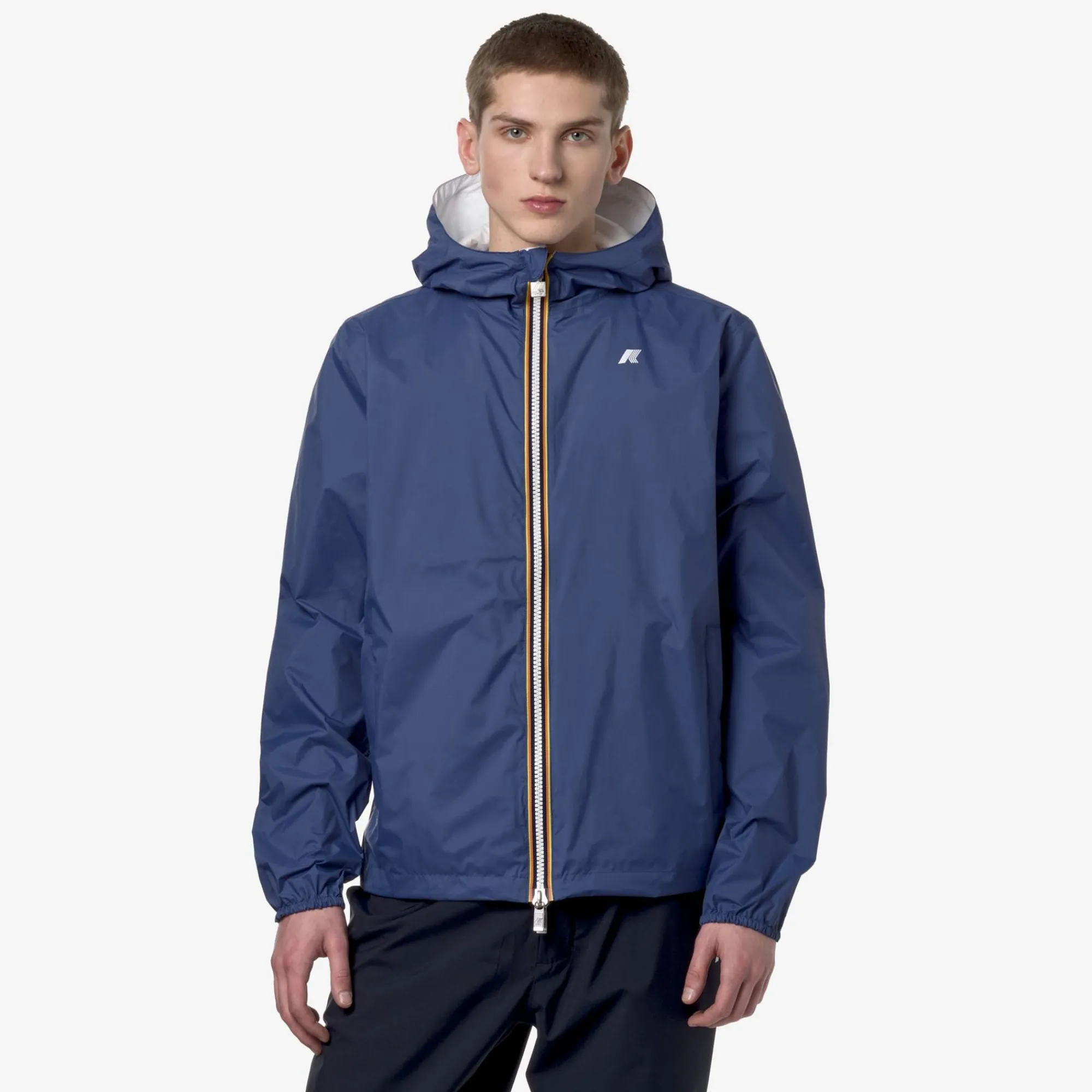 K-WAY Jake Plus.2 Reversible - Jackets - Short - Man - Blue Fiord New