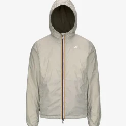 K-WAY Jake Plus.2 Reversible - Jackets - Short - Man - Green C-Beige L Discount