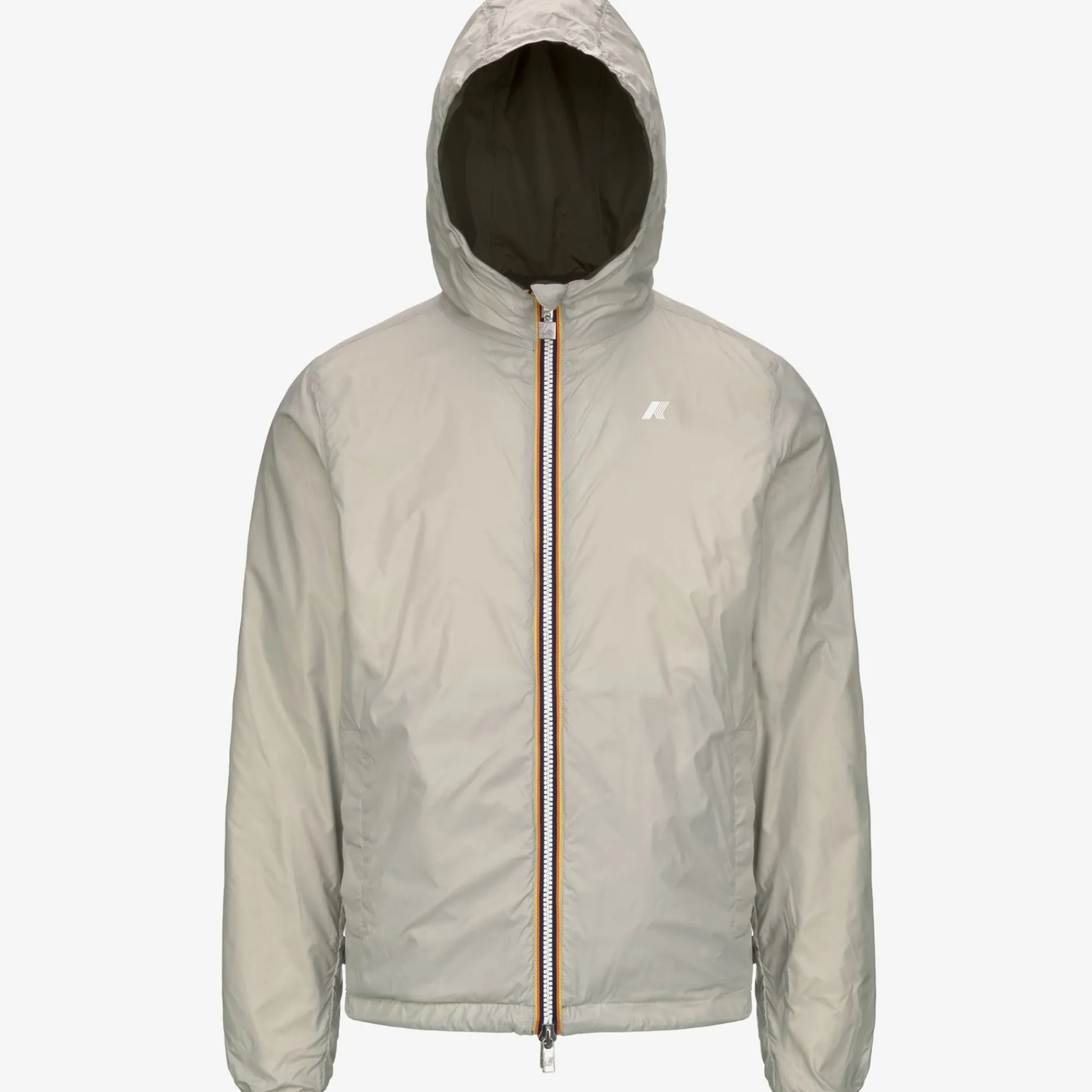 K-WAY Jake Plus.2 Reversible - Jackets - Short - Man - Green C-Beige L Discount
