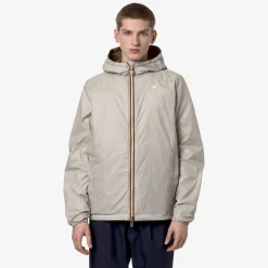 K-WAY Jake Plus.2 Reversible - Jackets - Short - Man - Green C-Beige L Discount