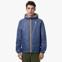 K-WAY Jake Plus.2 Reversible - Jackets - Short - Man - Beige L-Blue F Fashion
