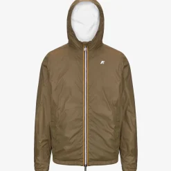 K-WAY Jake Plus.2 Reversible - Jackets - Short - Man - White-Brown C Clearance