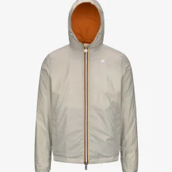 K-WAY Jake Plus.2 Reversible - Jackets - Short - Man - Orange Md-Beige Lt Store