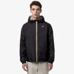 K-WAY Jake Plus.2 Reversible - Jackets - Short - Man - Black P-Beige Lt Shop