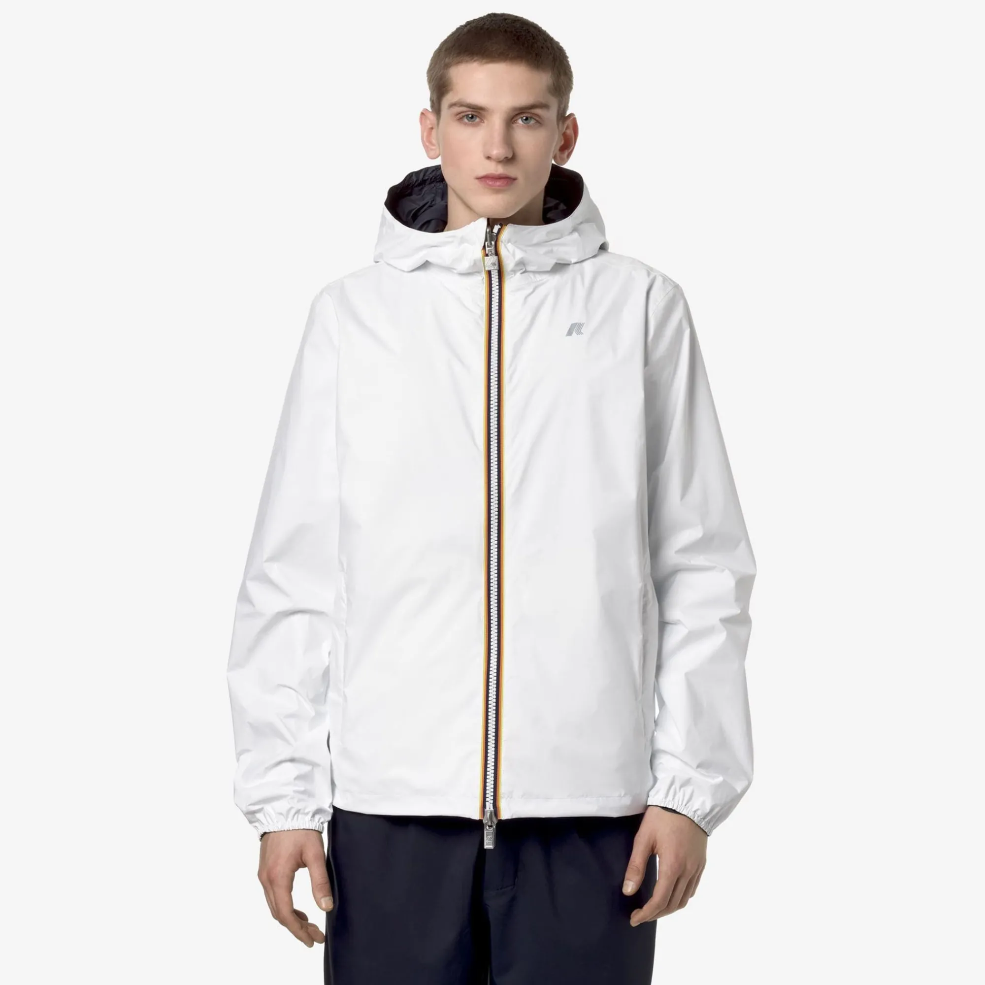 K-WAY Jake Plus.2 Reversible - Jackets - Short - Man - White-Blue Depth Best