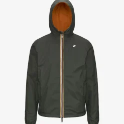 K-WAY Jake Plus.2 Reversible - Jackets - Short - Man - Green B-Orange M Flash Sale