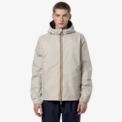 K-WAY Jake Plus.2 Reversible - Jackets - Short - Man - Beigelt-Blue D Store