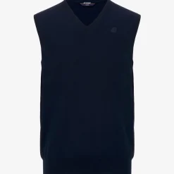 K-WAY Jean Cotton Ps - Knitwear - Vest - Man - Blue Depth New