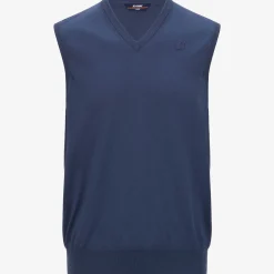 K-WAY Jean Cotton Ps - Knitwear - Vest - Man - Blue Indigo Online