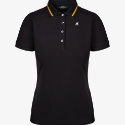 K-WAY Jeannine - Polo Shirts - Polo - Woman - Black Pure Clearance