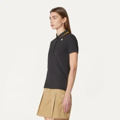 K-WAY Jeannine - Polo Shirts - Polo - Woman - Black Pure Clearance