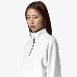 K-WAY Jeune Light Spacer - Fleece - Jumper - Woman - White New