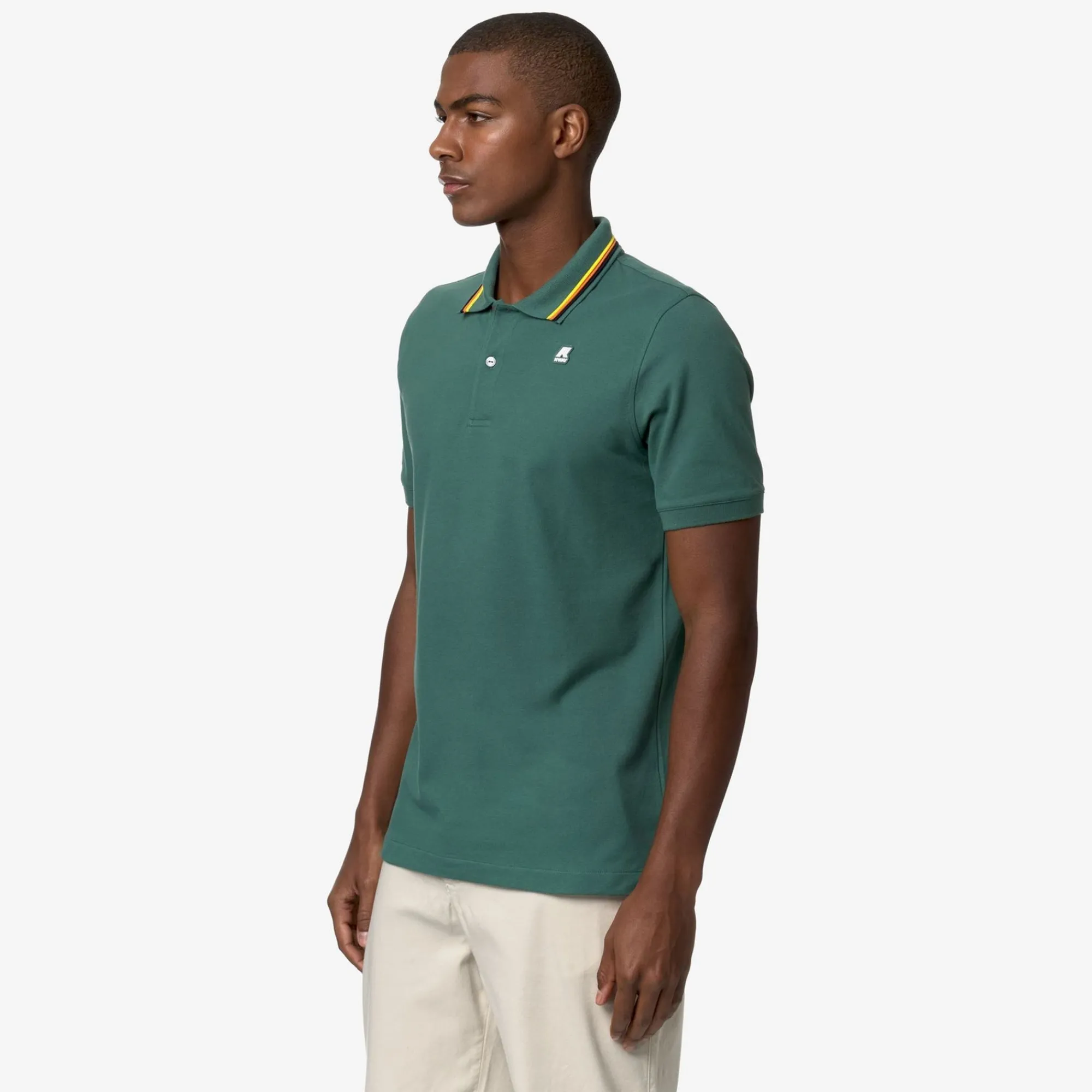 K-WAY Jud - Polo Shirts - Polo - Man - Green Palm Hot