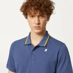 K-WAY Jud - Polo Shirts - Polo - Man - Blue Indigo Clearance