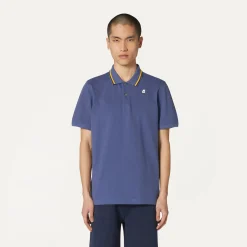 K-WAY Jud - Polo Shirts - Polo - Man - Blue Indigo Clearance