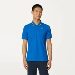K-WAY Jud - Polo Shirts - Polo - Man - Blue Royal Marine New