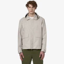 K-WAY Kaya Linen Blend 2L - Jackets - Short - Man - Beige Lt-Silver Sale