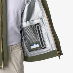 K-WAY Kaya Linen Blend 2L - Jackets - Short - Man - Green Cypress-Silver Cheap