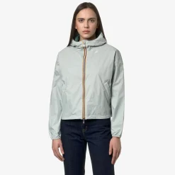 K-WAY Laurette Plus.2 Reversible - Jackets - Short - Woman - Grey S-Green P Sale