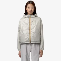 K-WAY Laurette Plus.2 Reversible - Jackets - Short - Woman - Black P-Beige Lt Outlet