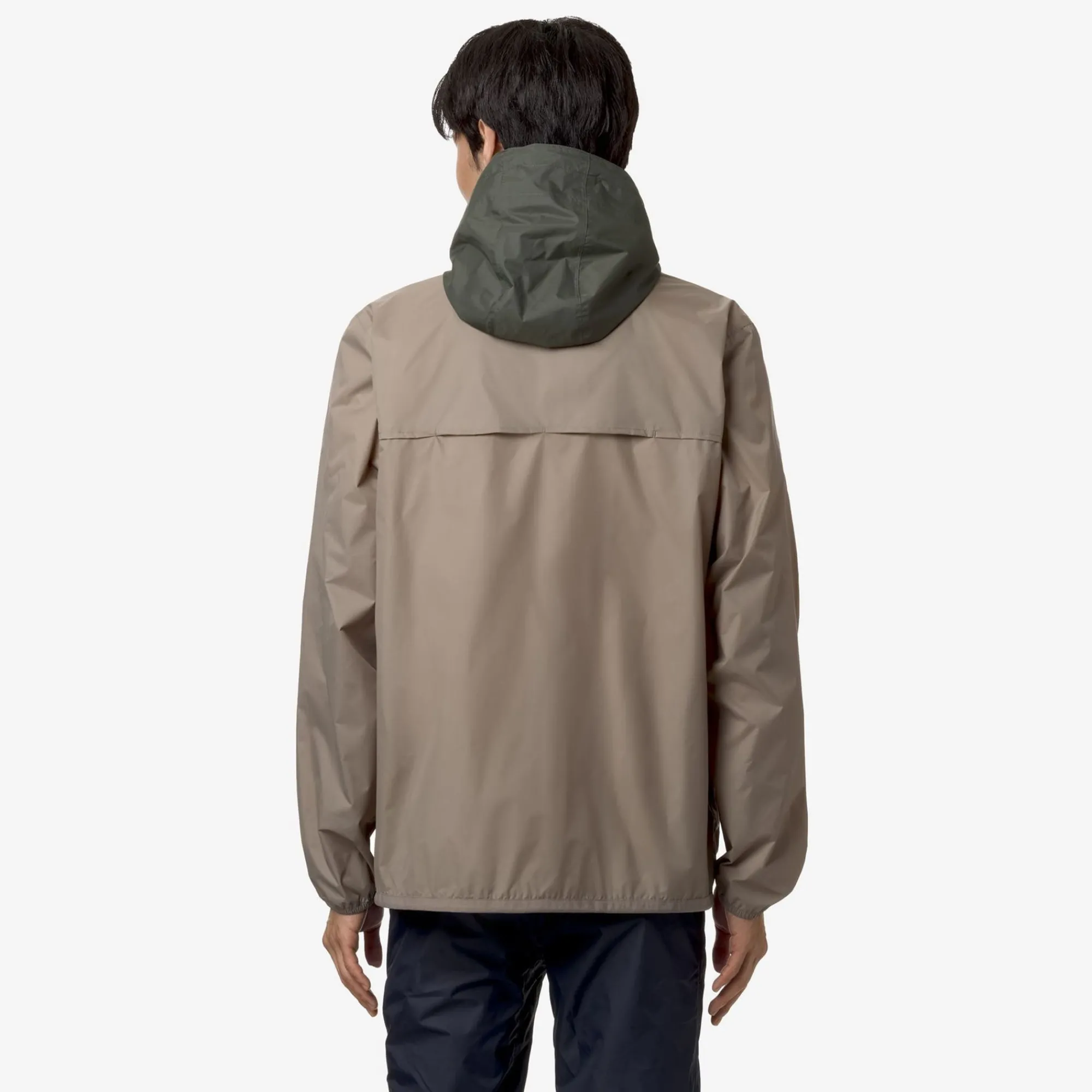 K-WAY Le Vrai 3.0 Claude - Jackets - Mid - Unisex - Beige Taupe-Green Blackish Fashion