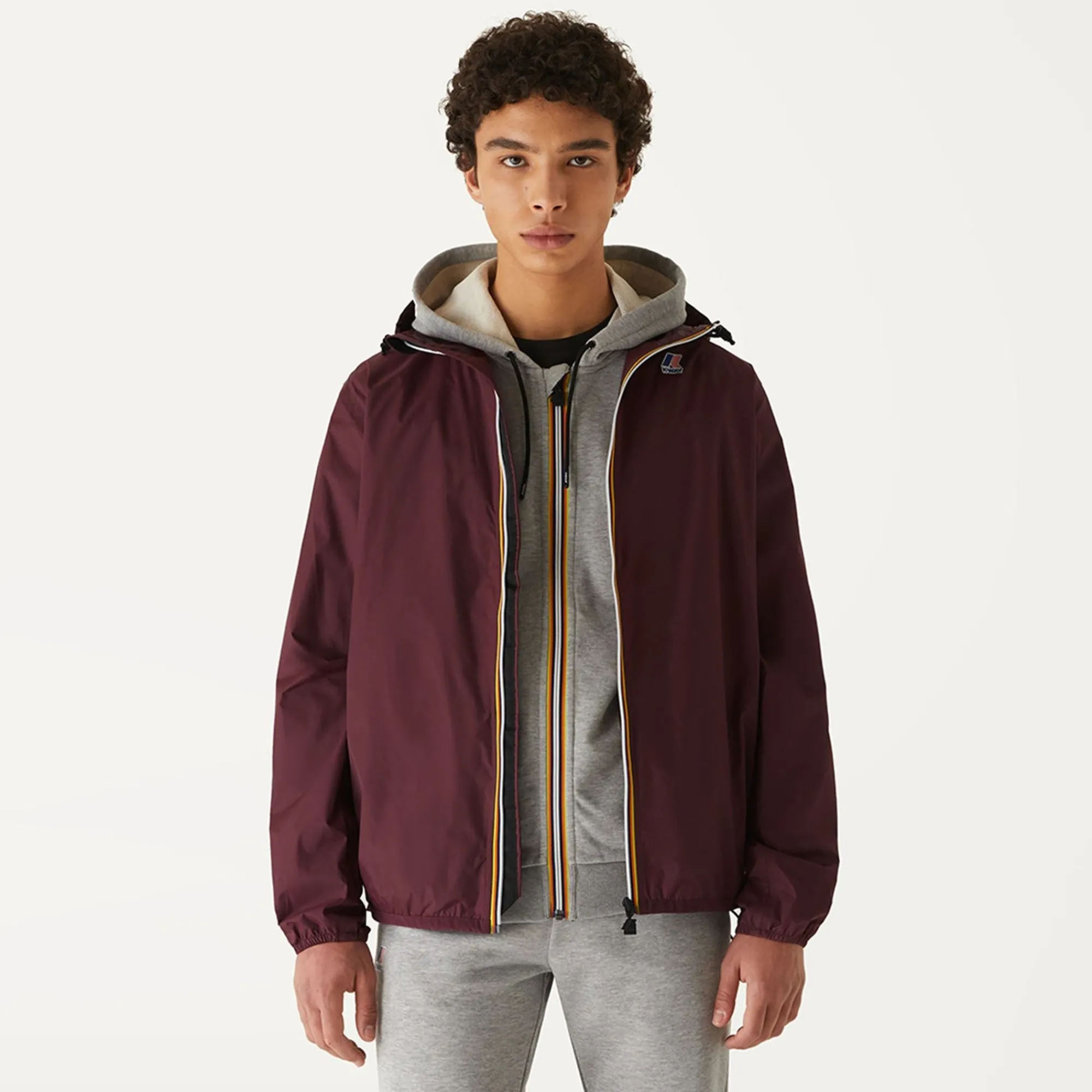 K-WAY Le Vrai 3.0 Claude - Jackets - Mid - Unisex - Red Dk Amaranto New