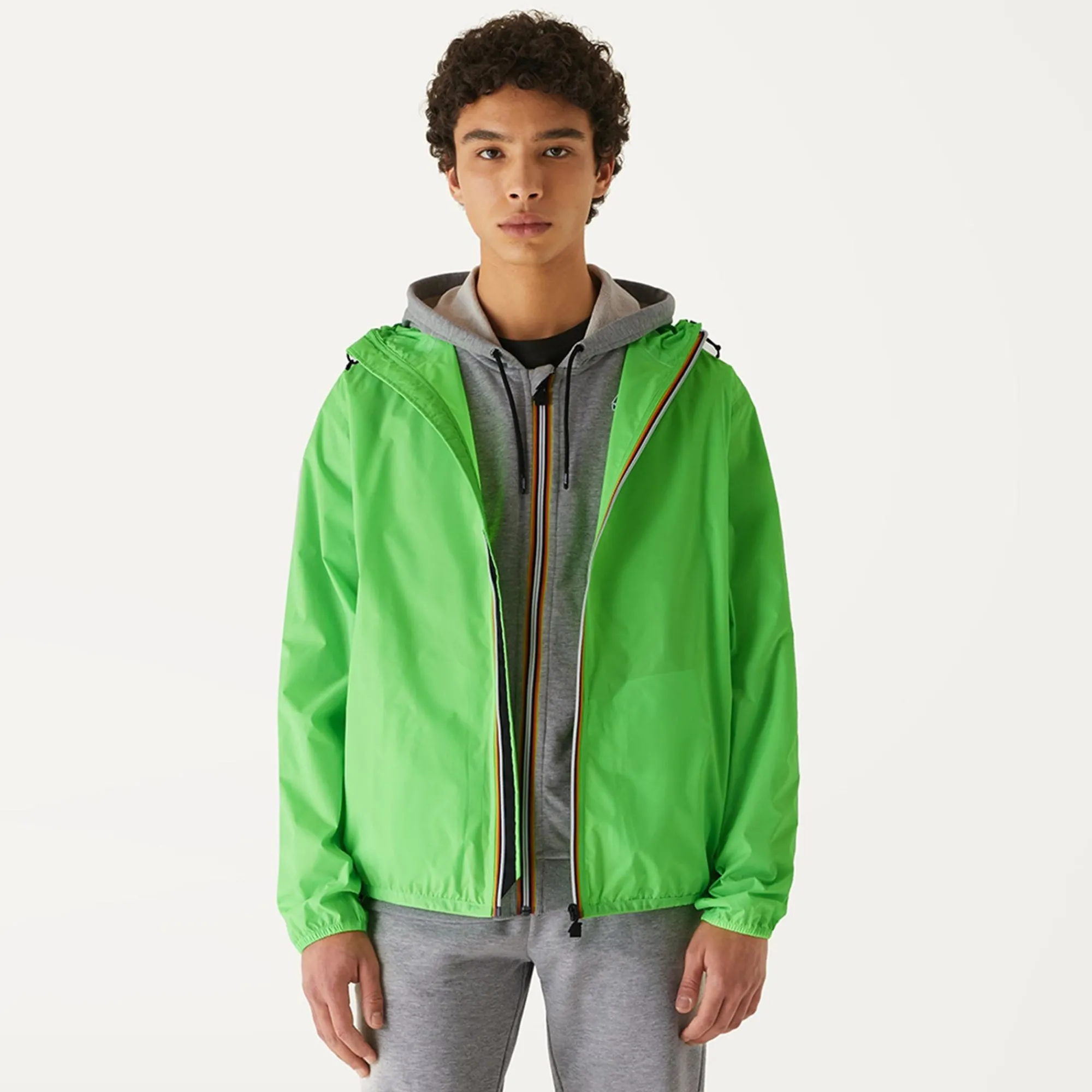 K-WAY Le Vrai 3.0 Claude - Jackets - Mid - Unisex - Green Fluo Outlet