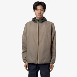 K-WAY Le Vrai 3.0 Claude - Jackets - Mid - Unisex - Beige Taupe-Green Blackish Shop