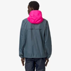 K-WAY Le Vrai 3.0 Claude - Jackets - Mid - Unisex - Grey Everest-Pink Intense Online