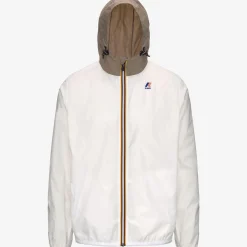 K-WAY Le Vrai 3.0 Claude - Jackets - Mid - Unisex - White-Beige Taupe Flash Sale